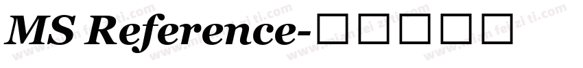 MS Reference字体转换